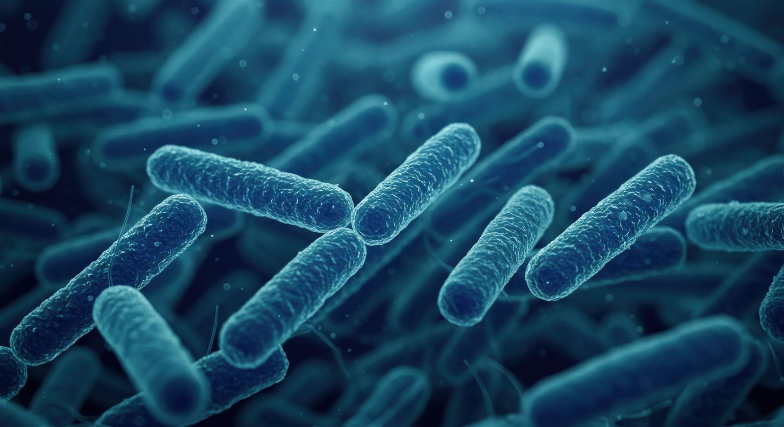 Microorganismos vistos de cerca, representando el microbioma agrícola
